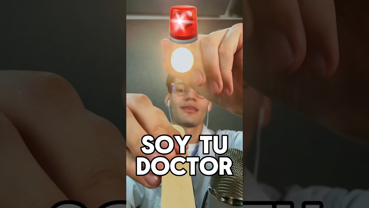 SOY TU DOCTOR Y TE CURO DE LA FIEBRE #asmr #shorts #asmrvideo #comedia