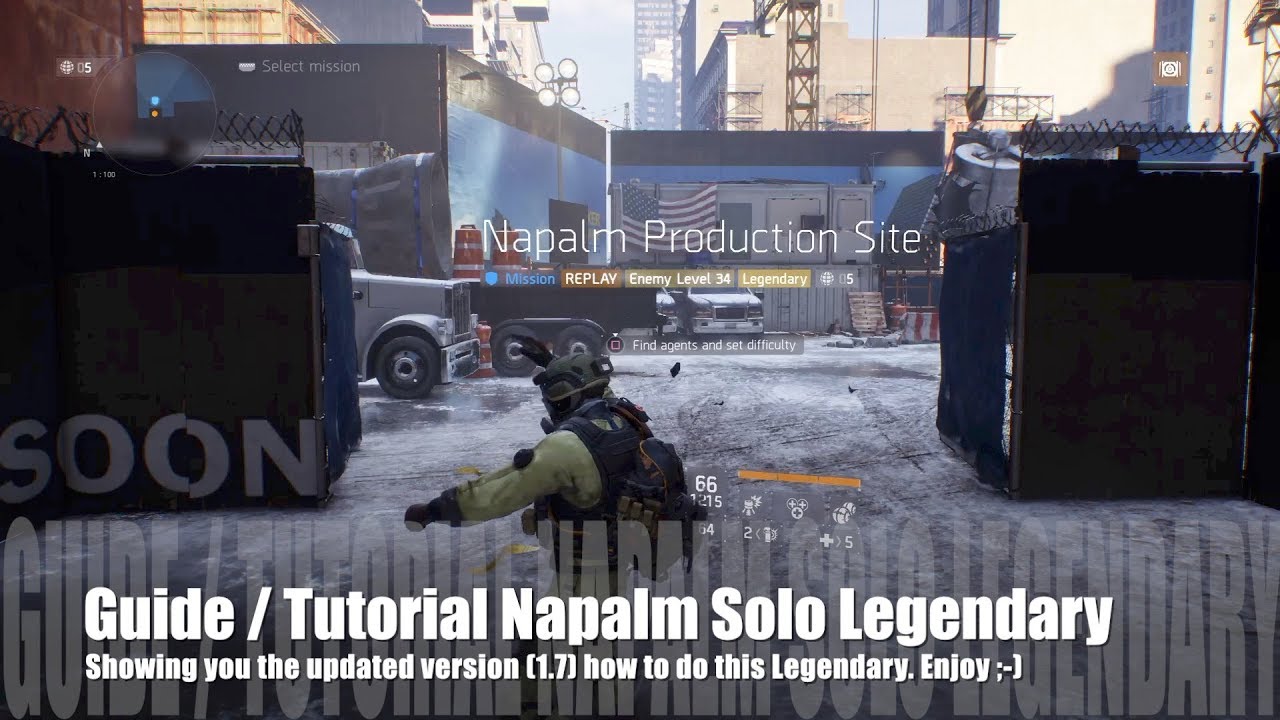 The Division 1.7 - Tutorial Napalm Legendary Solo (Guide) - updated version