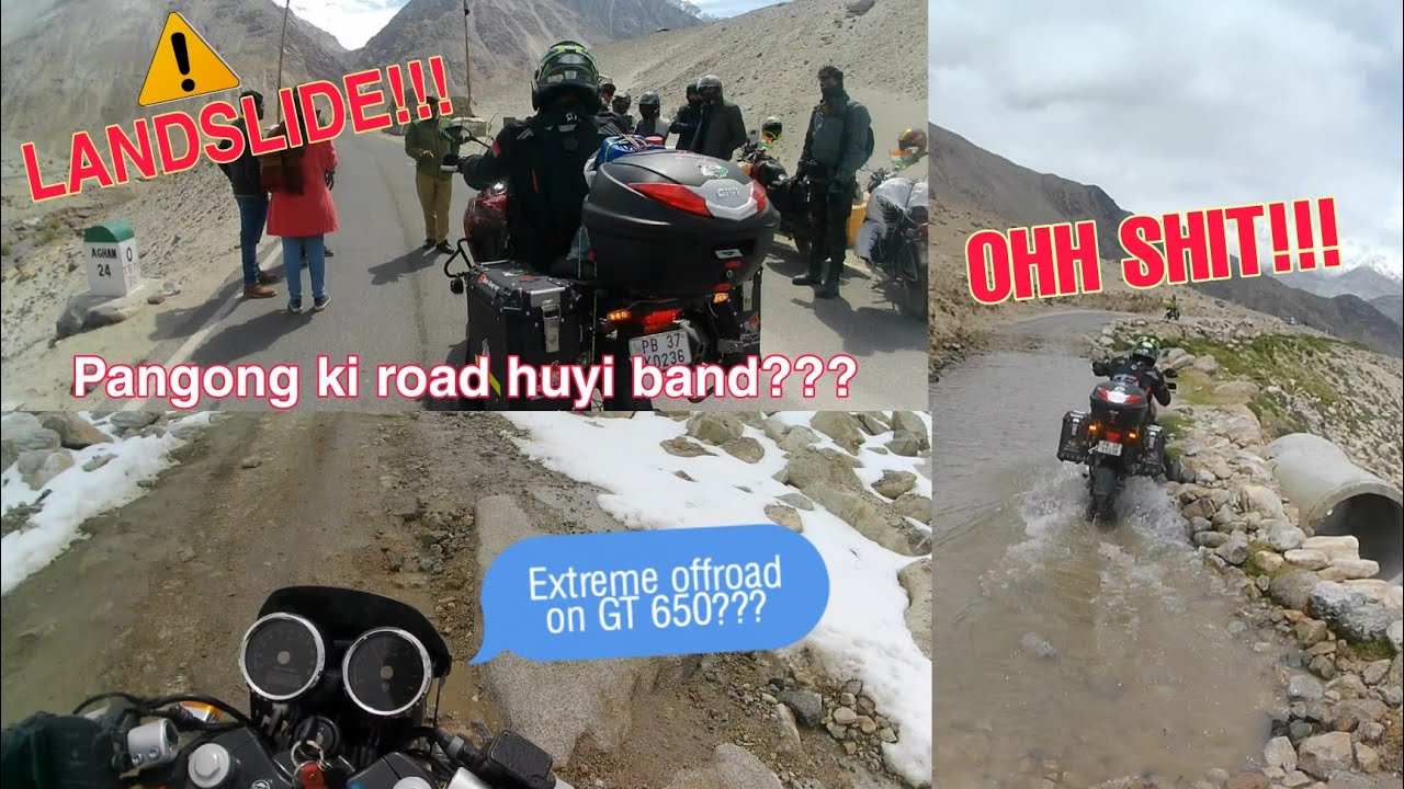 EP.6 | Pangong Tso | Even landslide can't stop us | Changlangla | Continental GT 650