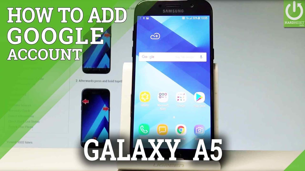 Как добавить аккаунт Google на SAMSUNG Galaxy A5 (2017)
