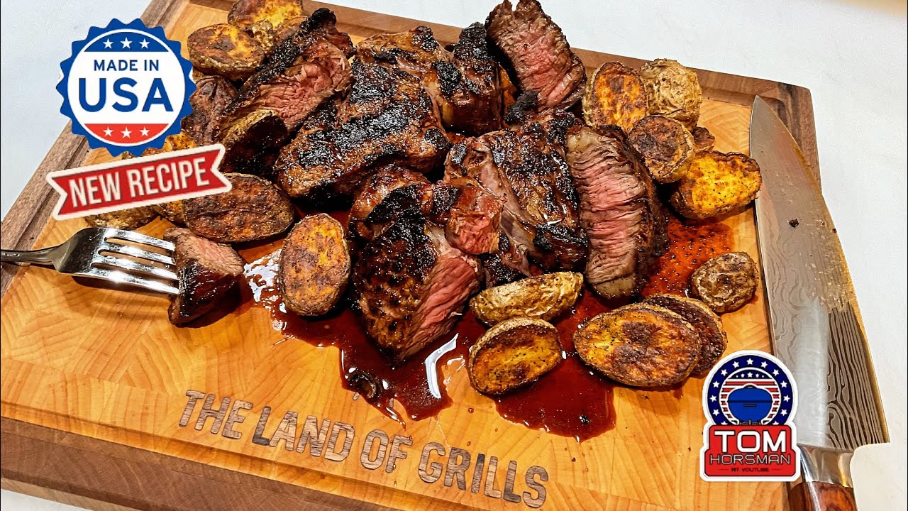 Стейки и картофель! / Умный газовый гриль Ninja FlexFlame! / Аэрофритюрница COSORI!