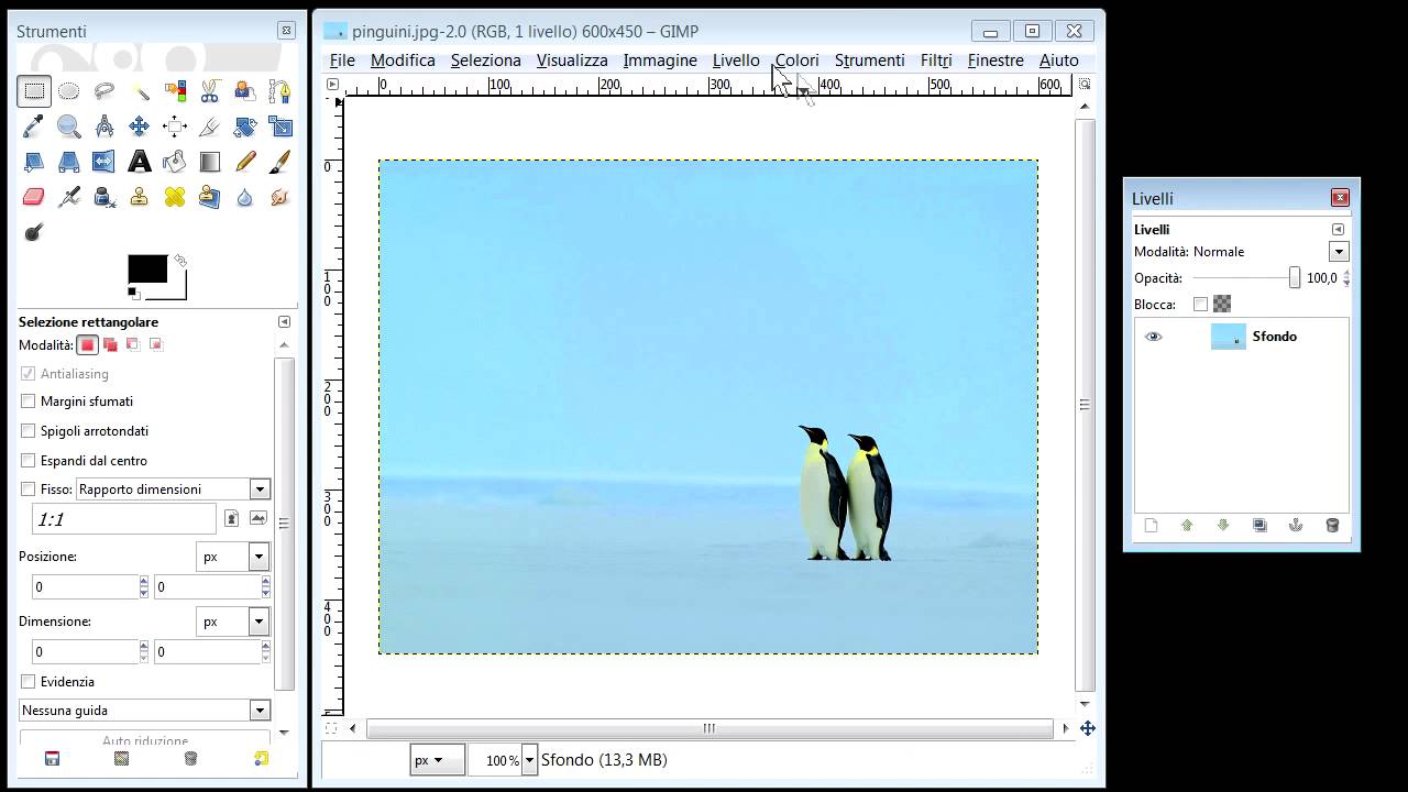 GIMP Tutorial - Scritta trasparente su un'immagine - Youtube HD italiano
