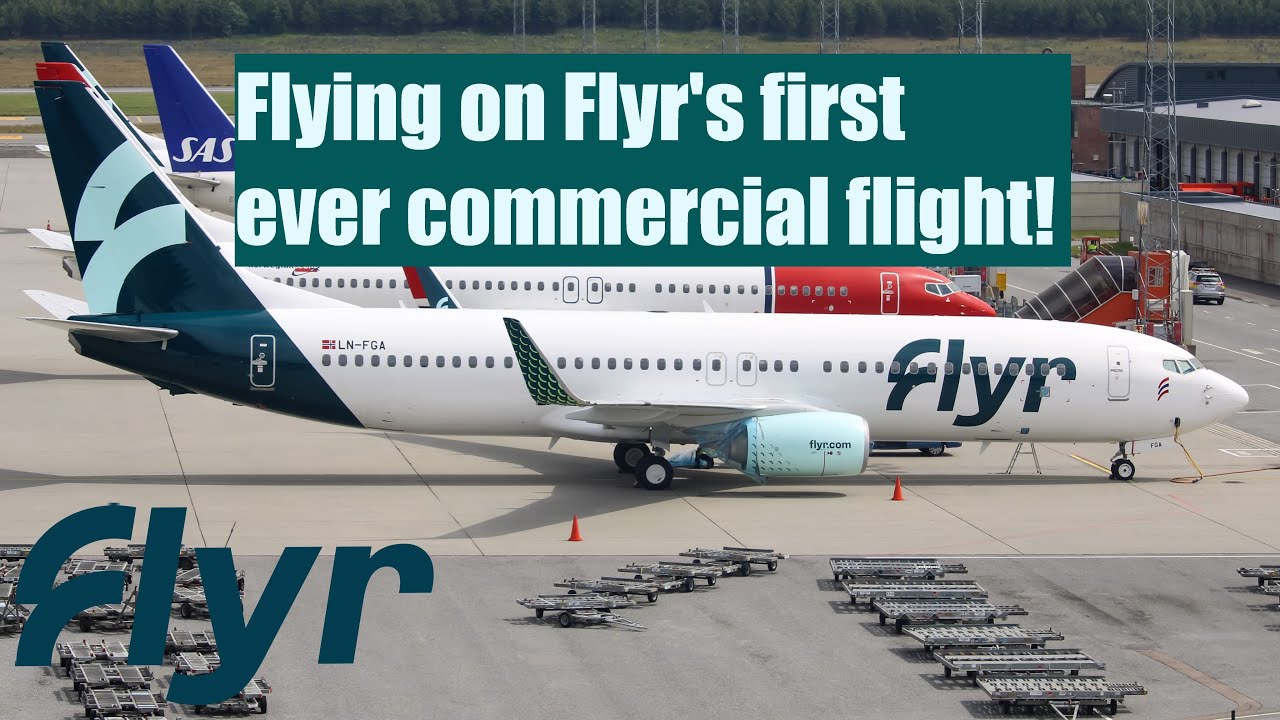 4K |  FLYR INAUGURAL FLIGHT | First ever commercial flight  | OSL-TOS✈