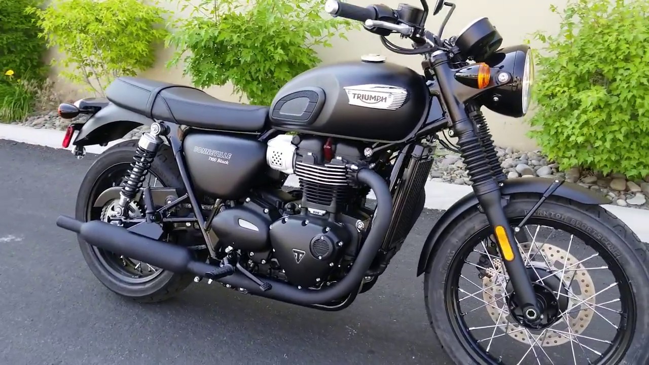 2018 Triumph T-100 Black - Matte Black