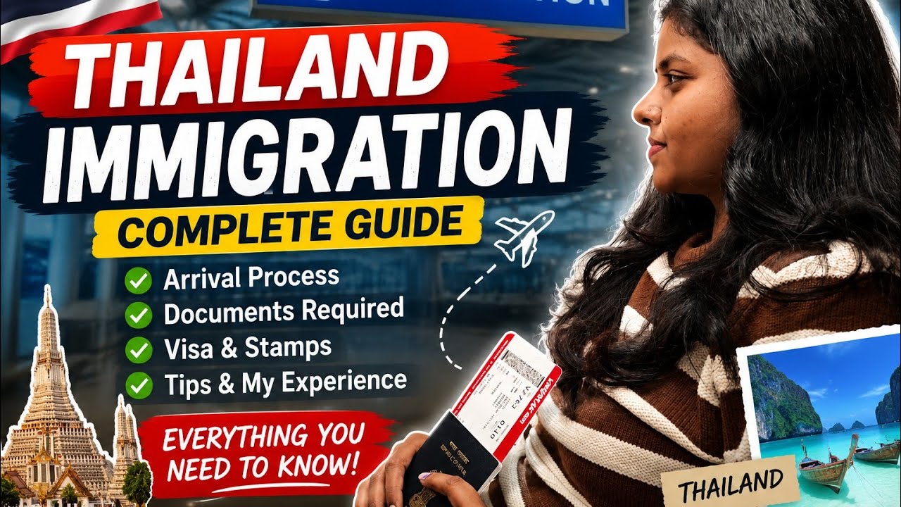 Thailand Vlog 1 || Immigration 2026 || TDAC Form || Phuket Airport to Patong by Bus