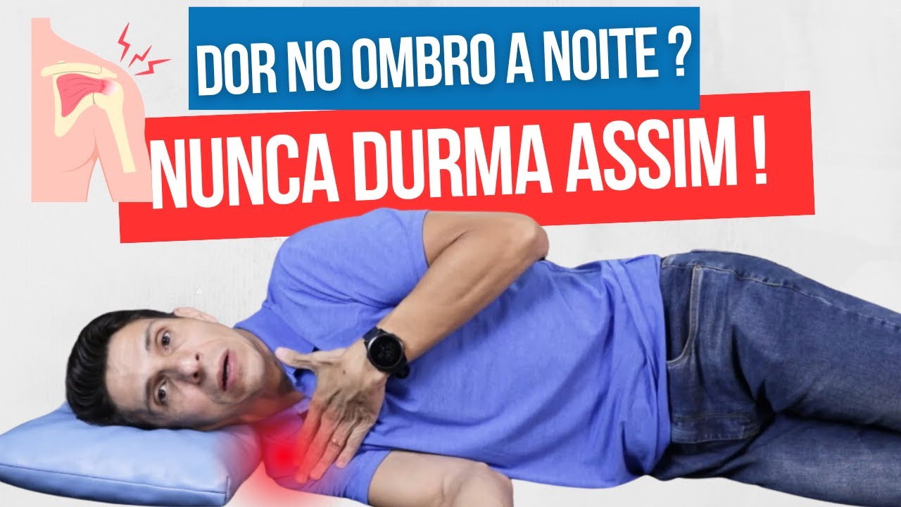 Dor no ombro a noite! Veja como aliviar e ter um boa noite de sono.