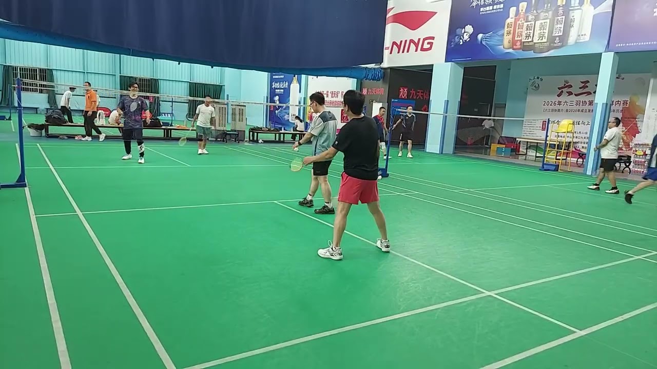 Badminton game, Zhongshan, China 2 25 26 1