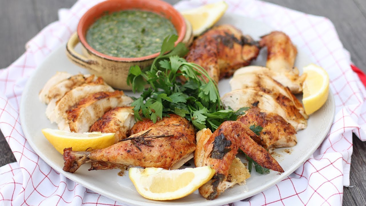 The Best Roast Chicken with Chimichurri