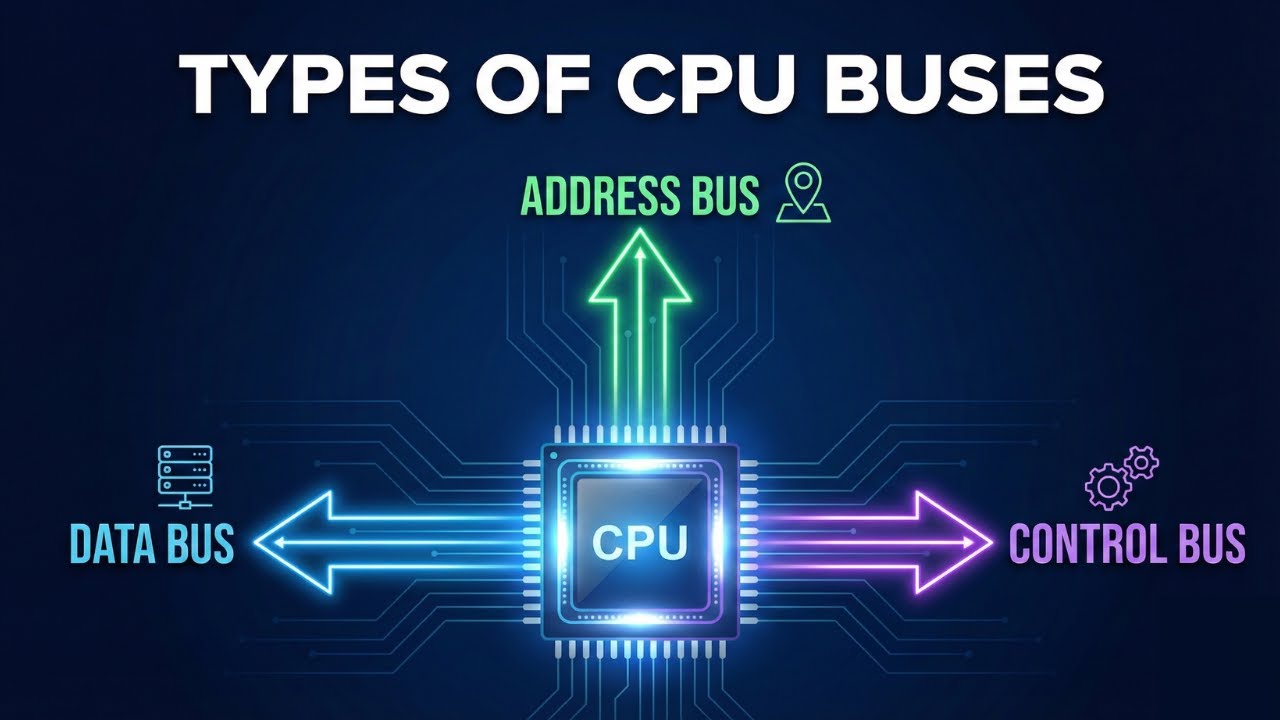 MOST important buses in computer system | How CPU communicates with peripherals ?