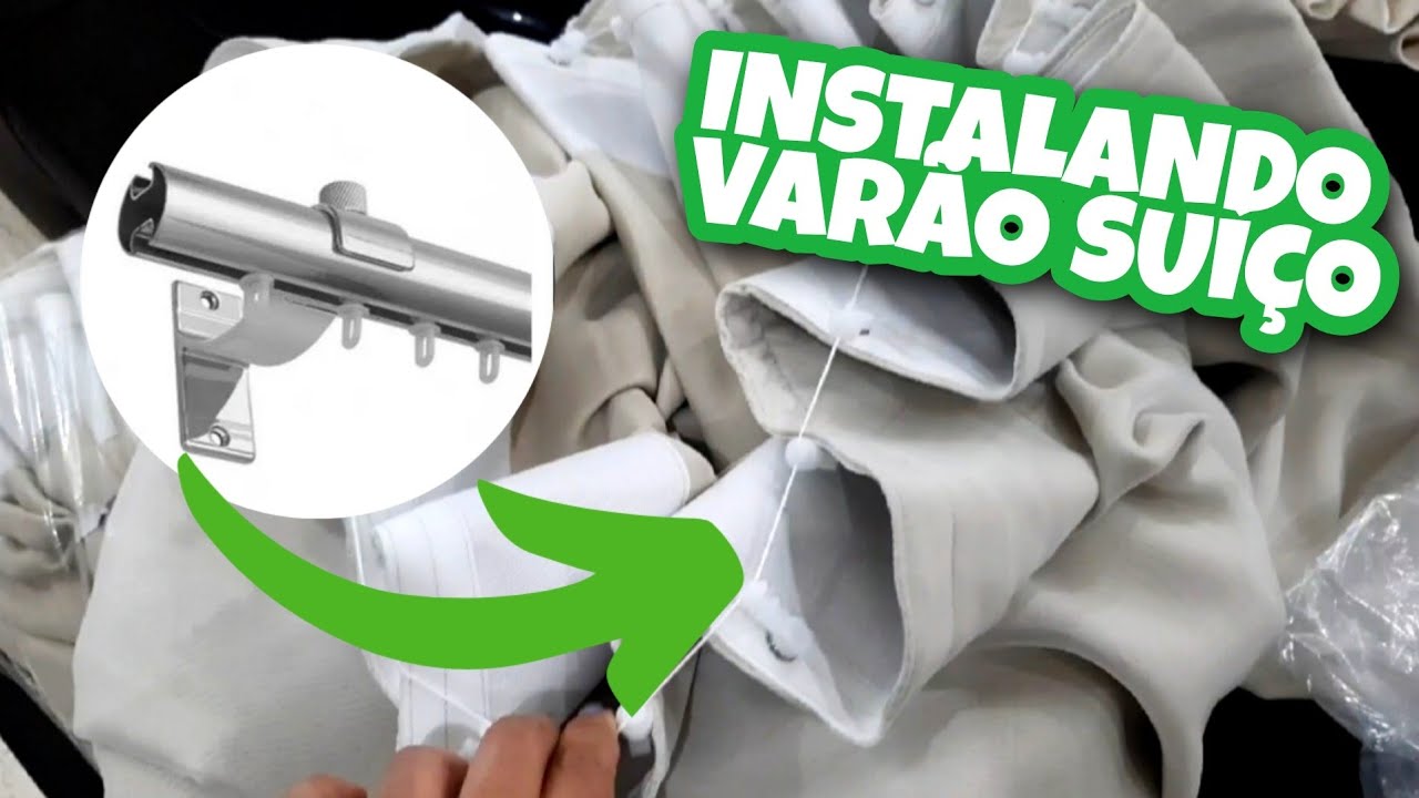 INSTALANDO CORTINA WAVE BLACKOUT NO VARÃO SUÍÇO