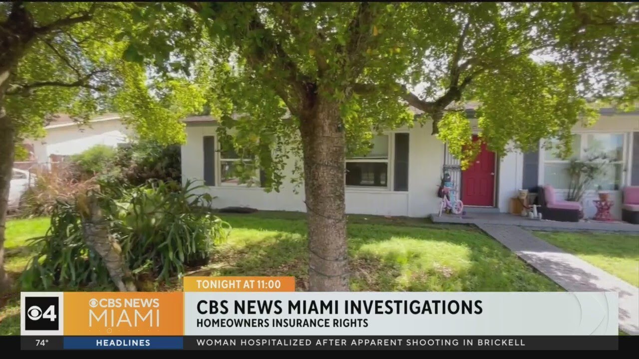 CBS News Miami investigates homeowner's insurance rights