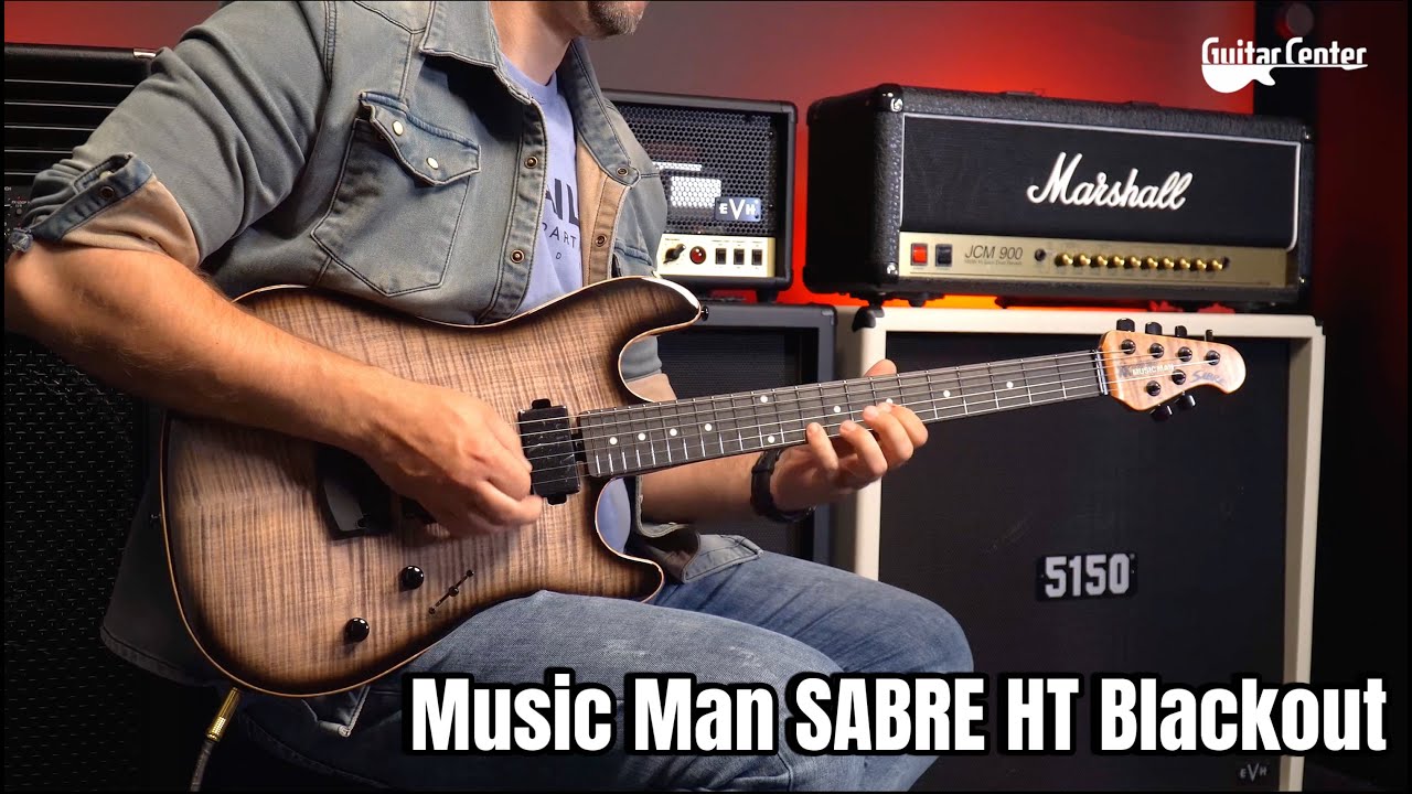 Music Man SABRE HT Blackout - Profesjonalne narzędzie dla każdego gitarzysty | TV Guitar Center