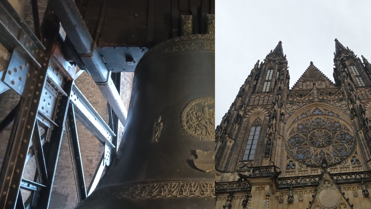 Praha(CZ) katedrála sv. Víta zvonění na zelený čtvrtek