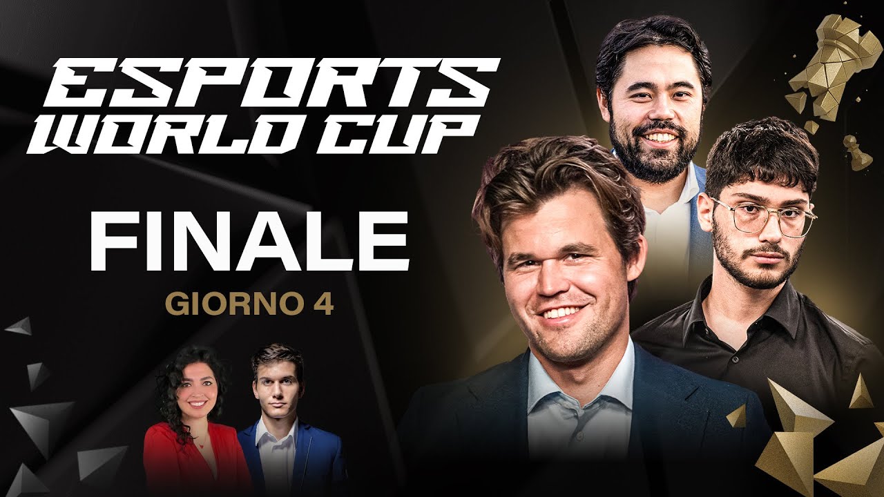 LA FINALE: Chi vincerà l'Esports World Cup 2025 tra CARLSEN e FIROUZJA? | Giorno 4 | !info !social