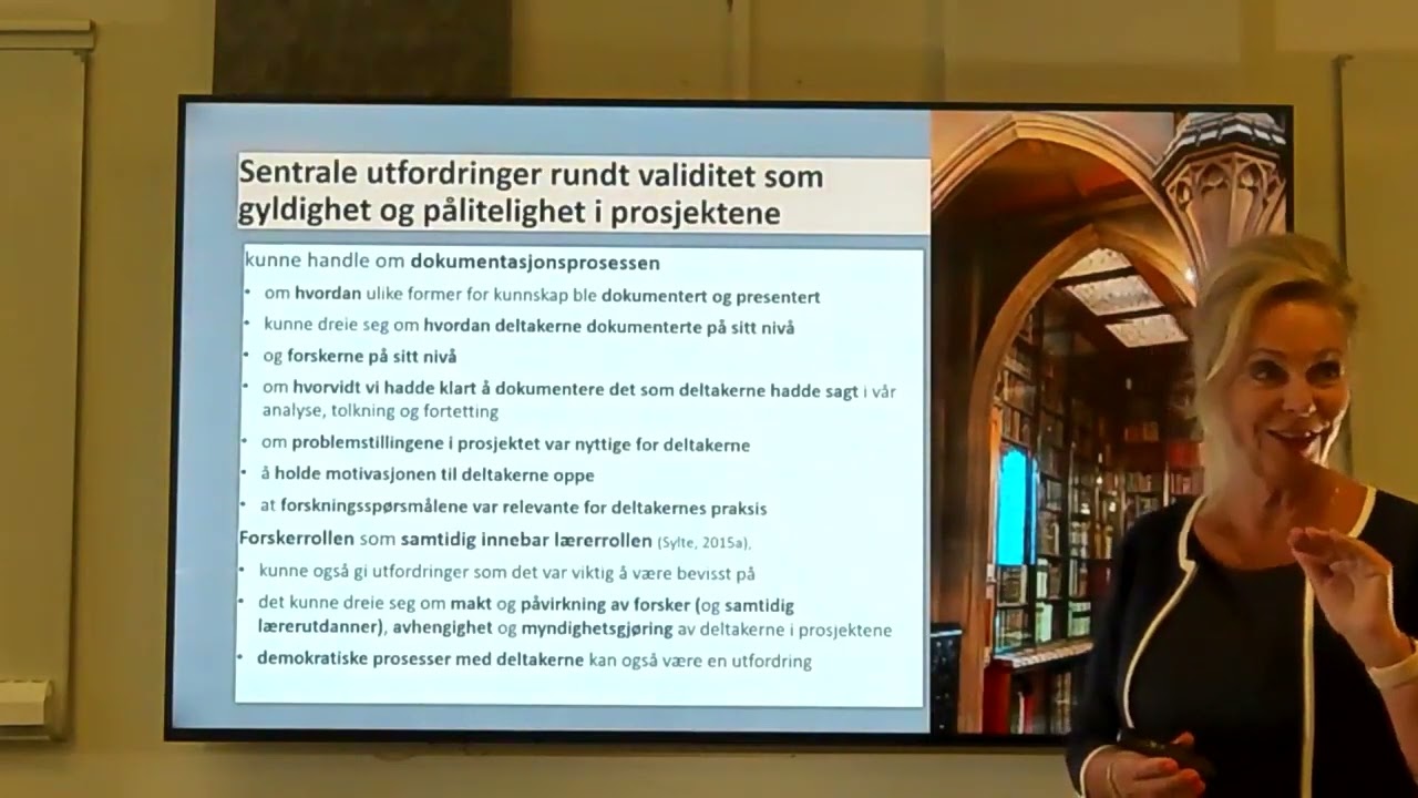 Dokumentasjon av empirigrunnlaget knyttet til validitet i aksjonsforskning (del 1)
