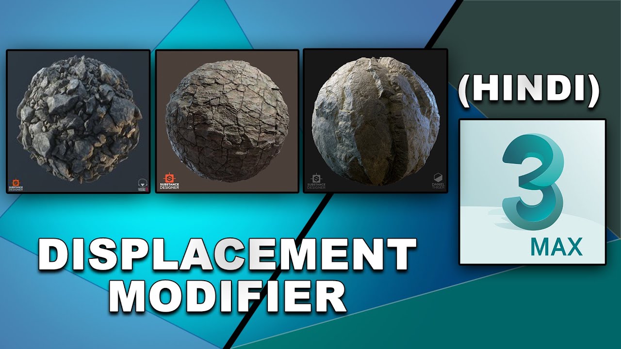3ds max Displace modifier (HINDI) || Tutomator || Praveer Das ||