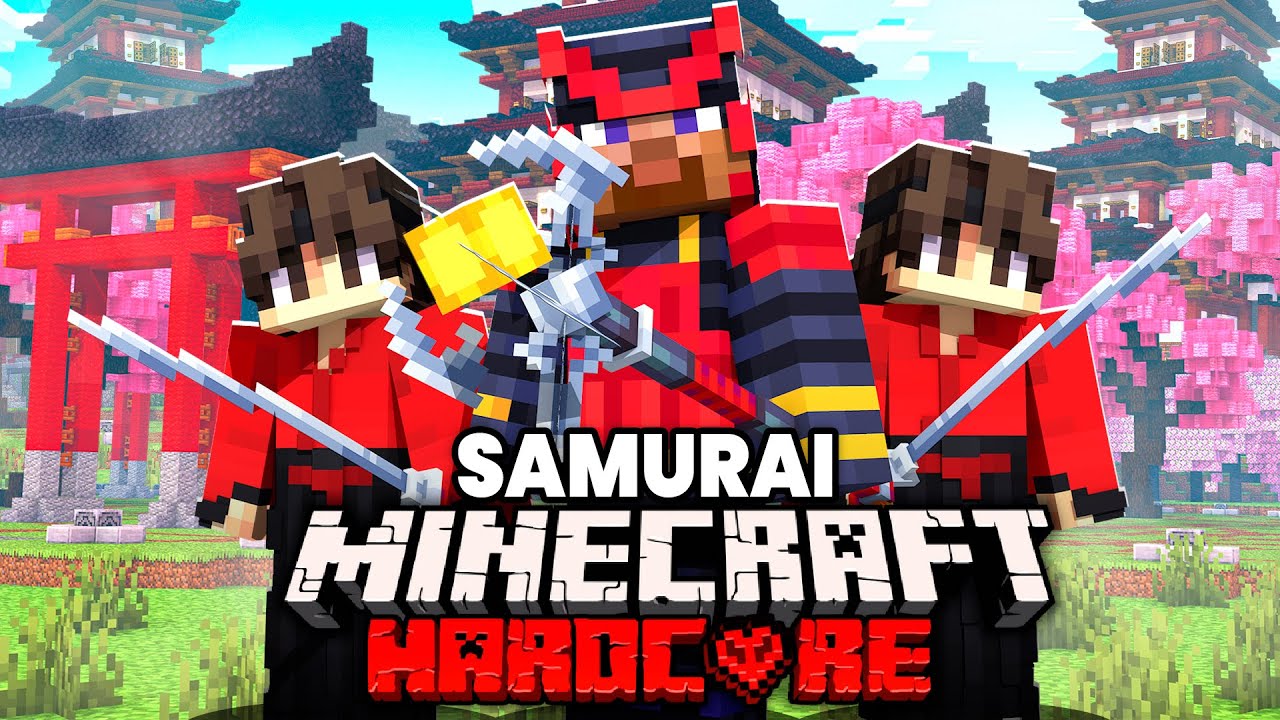 100 Players Simulate Minecraft's Samurai Hunger Games!