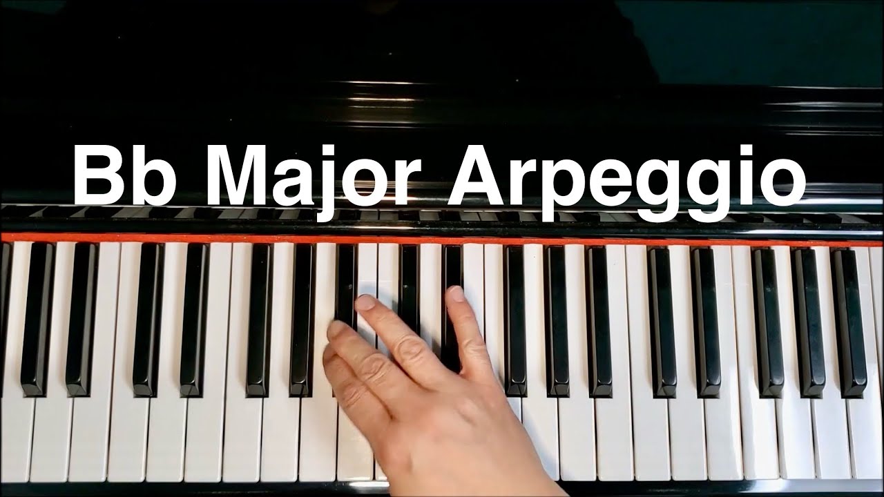 Арпеджио си-бемоль мажор для фортепиано