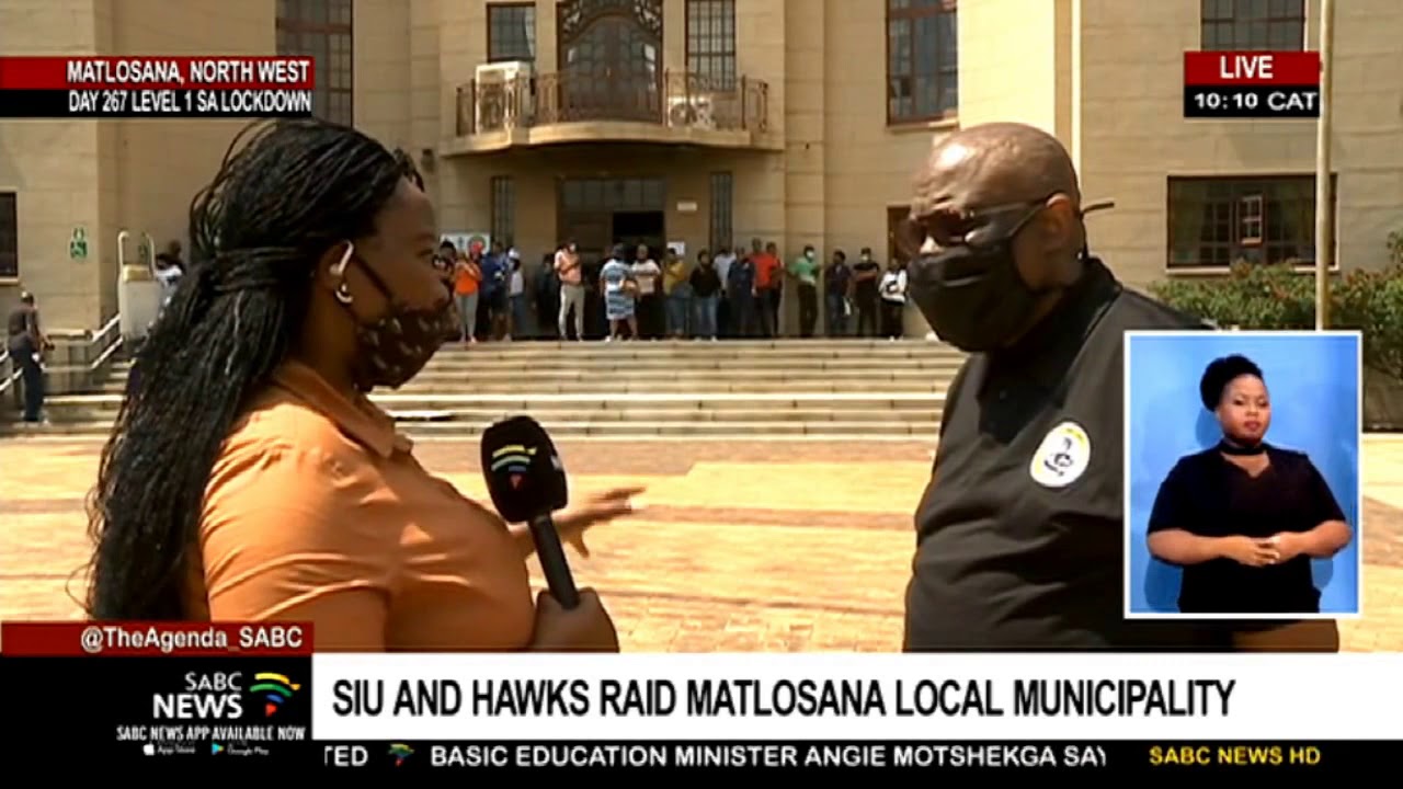 Update on the SIU, Hawks raid at the Matlosana Municipal Offices
