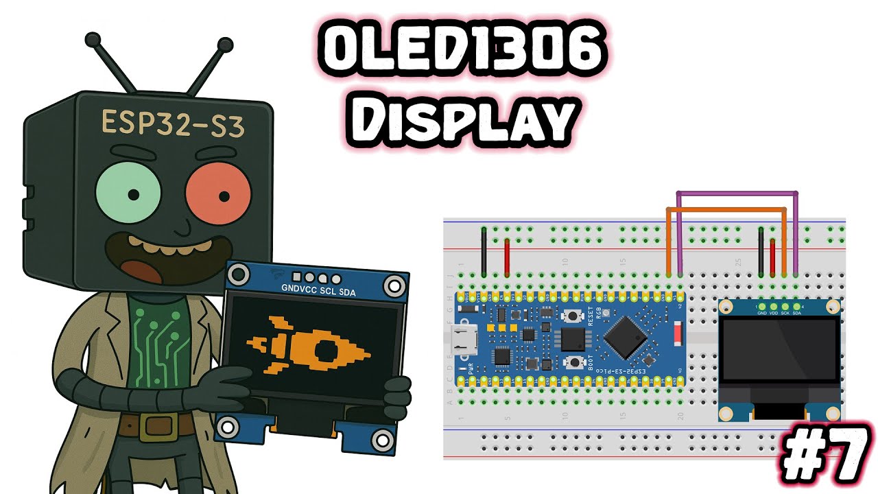 ESP32S3 Pico - OLED-дисплей SSD1306