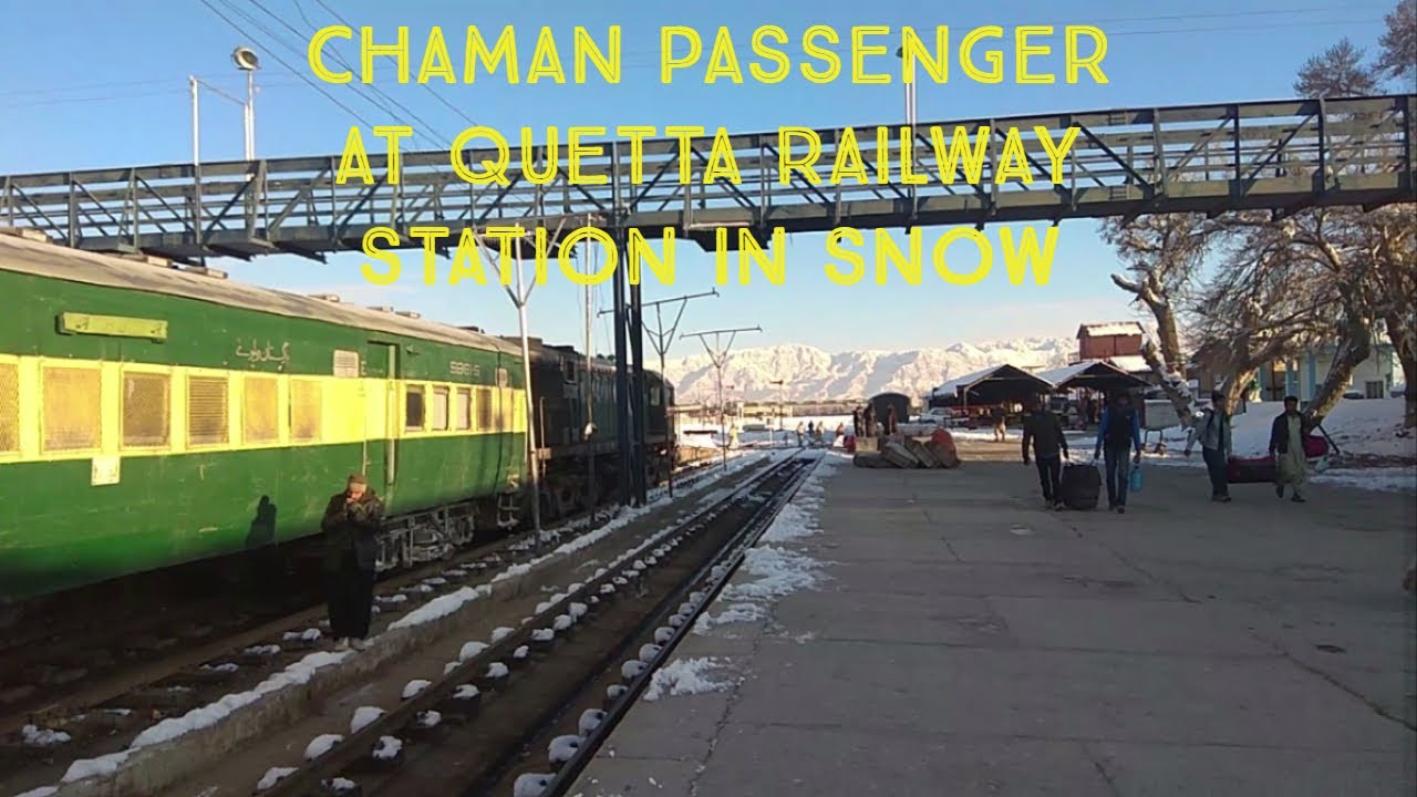 Quetta To Chaman In Snow Via Chaman Passenger Train Part 1 || Pakistan Railways