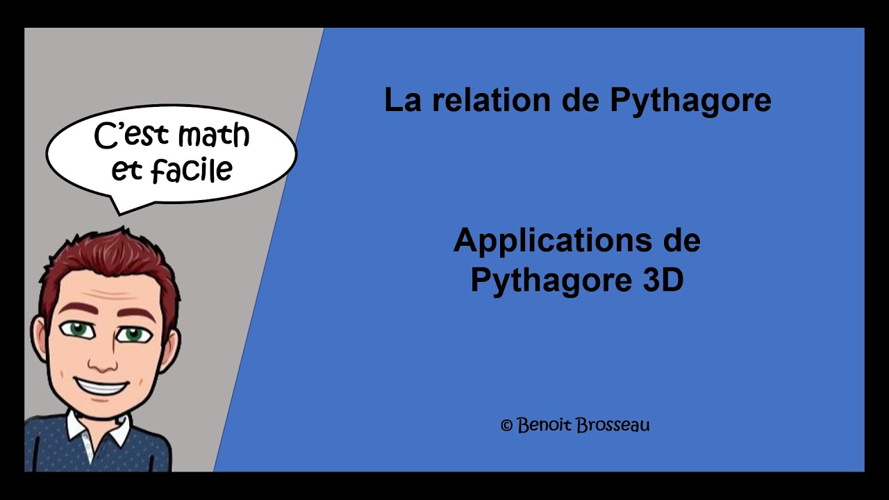 Applications de Pythagore 3D