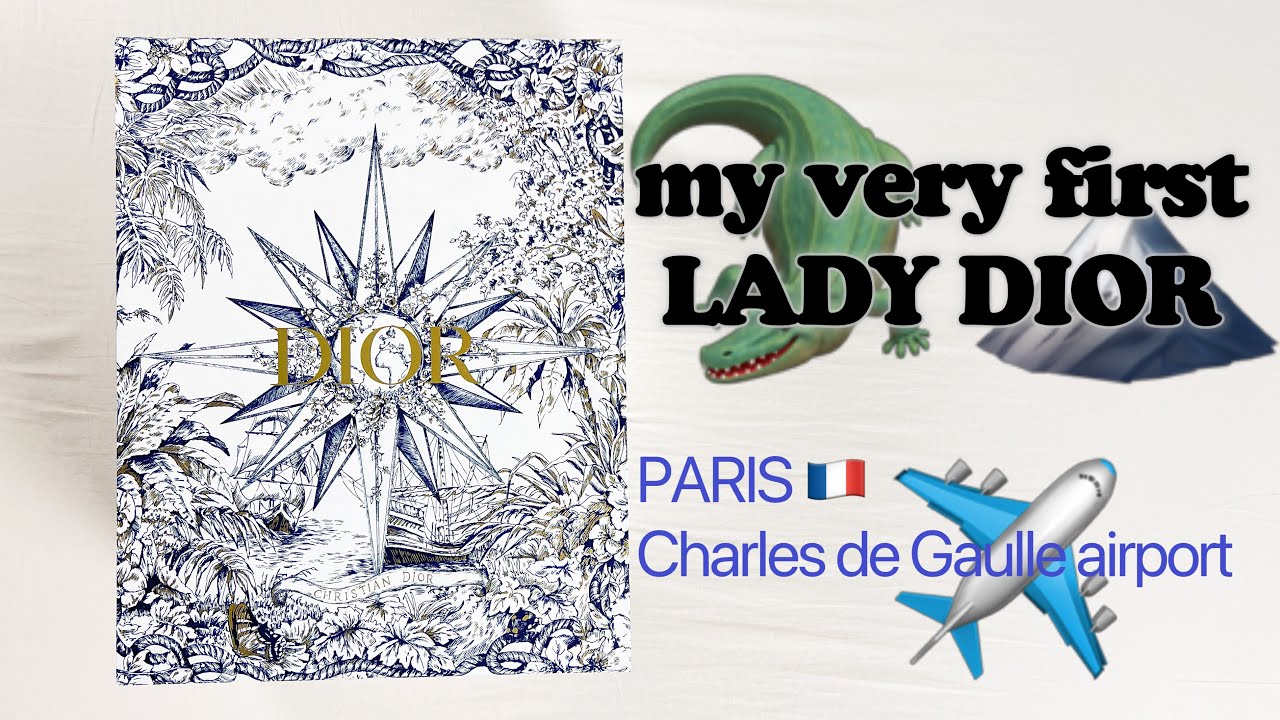LADY DIOR bag 🐊🗻 Exotic Himalaya purchased in PARIS CDG airport ✈️
