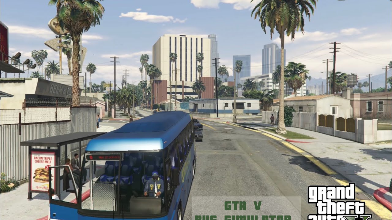 GTA 5 | Bus Simulator | Route 576 Davis - Rockford Hills