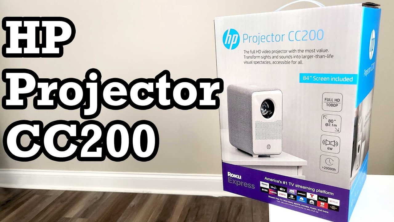 Проектор HP CC200, Roku Express и экран: распаковка, настройка, обзор и установка