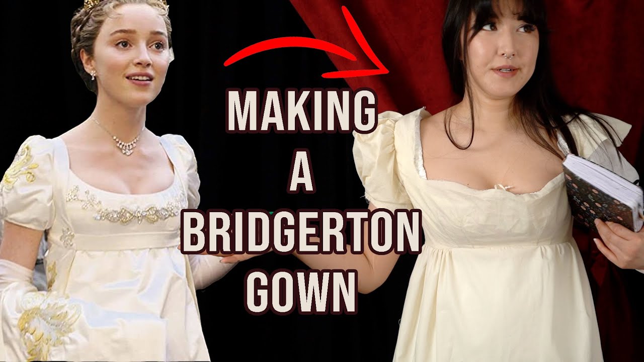 Making a Bridgerton Regency Gown | Mockup using Angela Clayton and Black Snail Patterns