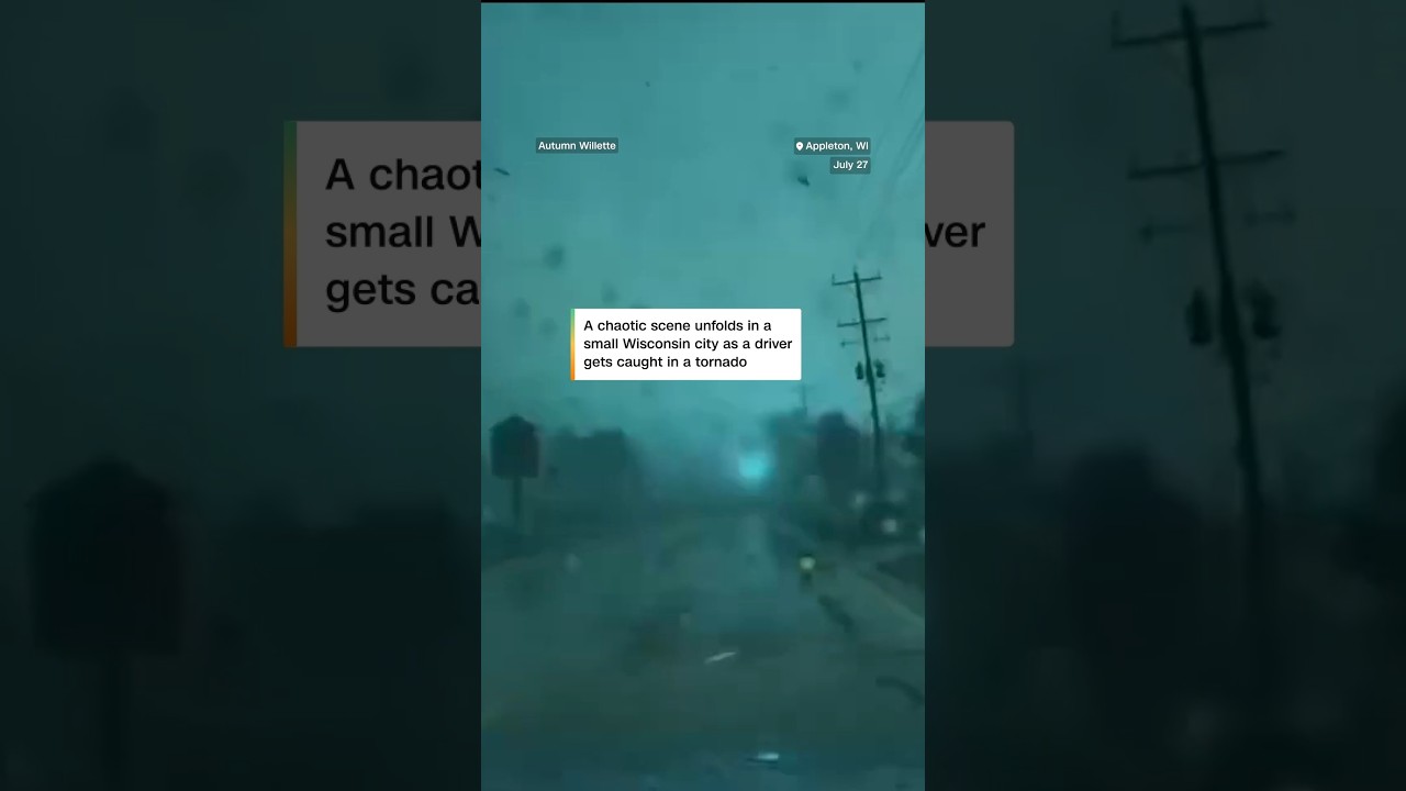 Driver caught in Wisconsin tornado