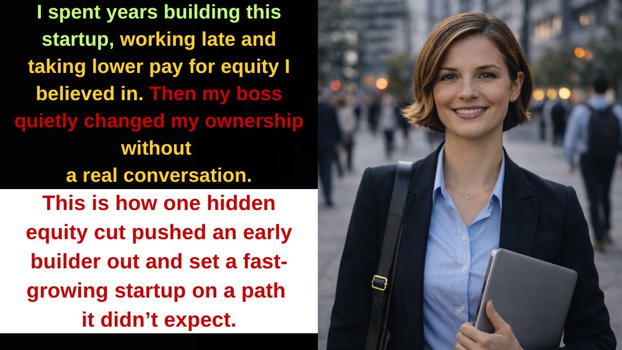 My Boss Quietly Cut My Equity After Years of Work — He could not recover from what happened next...