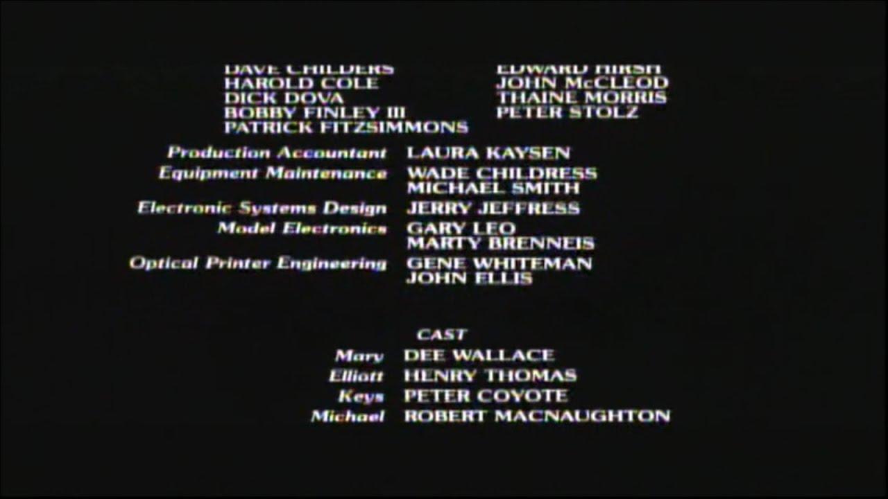 E.T. The Extra-Terrestrial (1982) End Credits (Starz Encore 2025)
