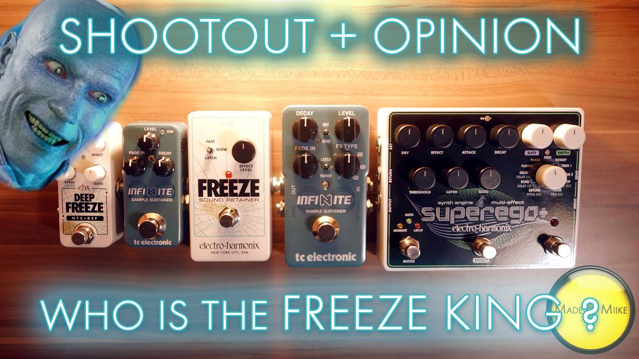 Перестрелка + Мнение: TC ELECTRONIC INFINITE & MINI против ELECTRO HARMONIX FREEZE, DEEP FREEZE &...