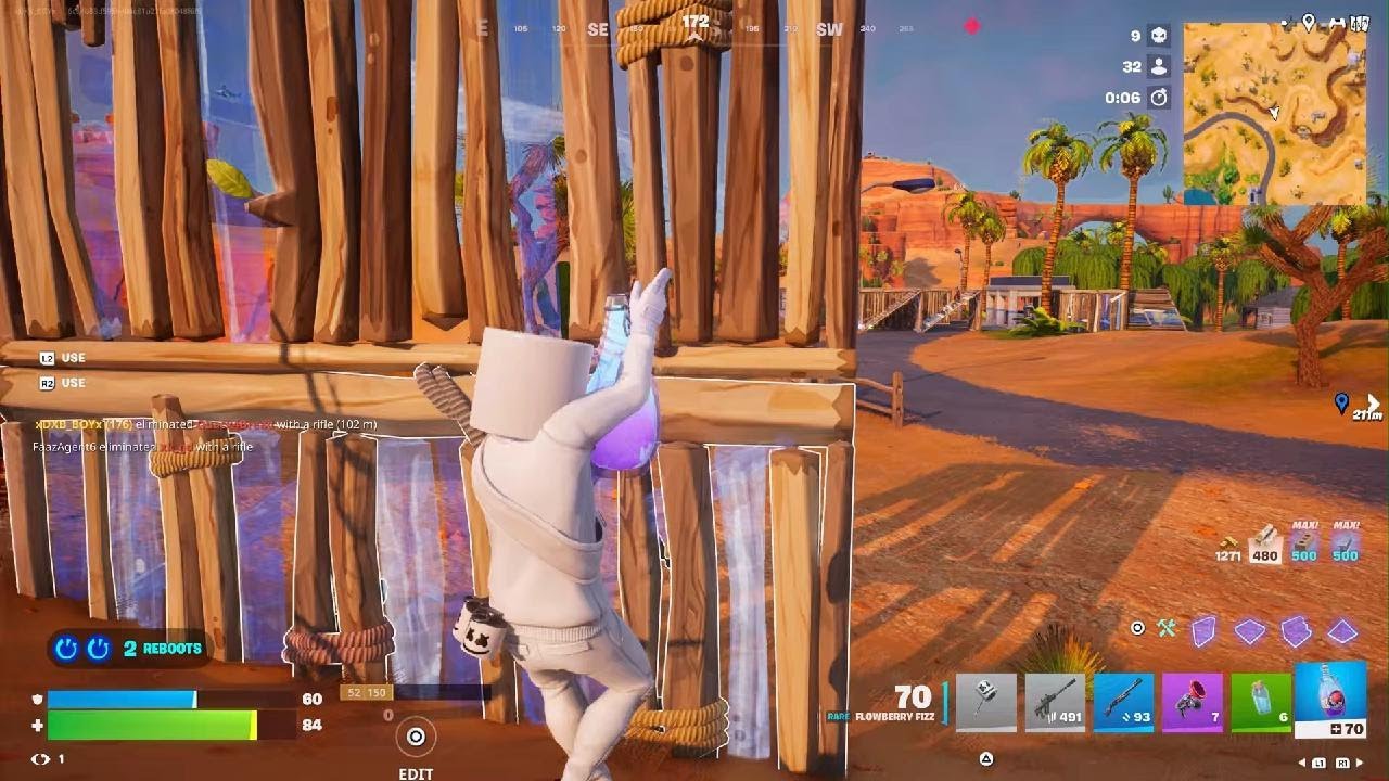 Fortnite trying the icon skin marshmello