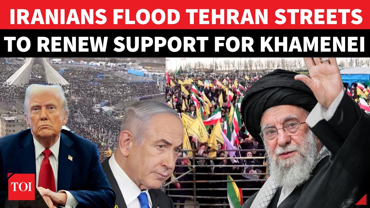 West Won't Show This! Iranians Flood Tehran Streets In Support Of Khamenei, Islamic Revolution