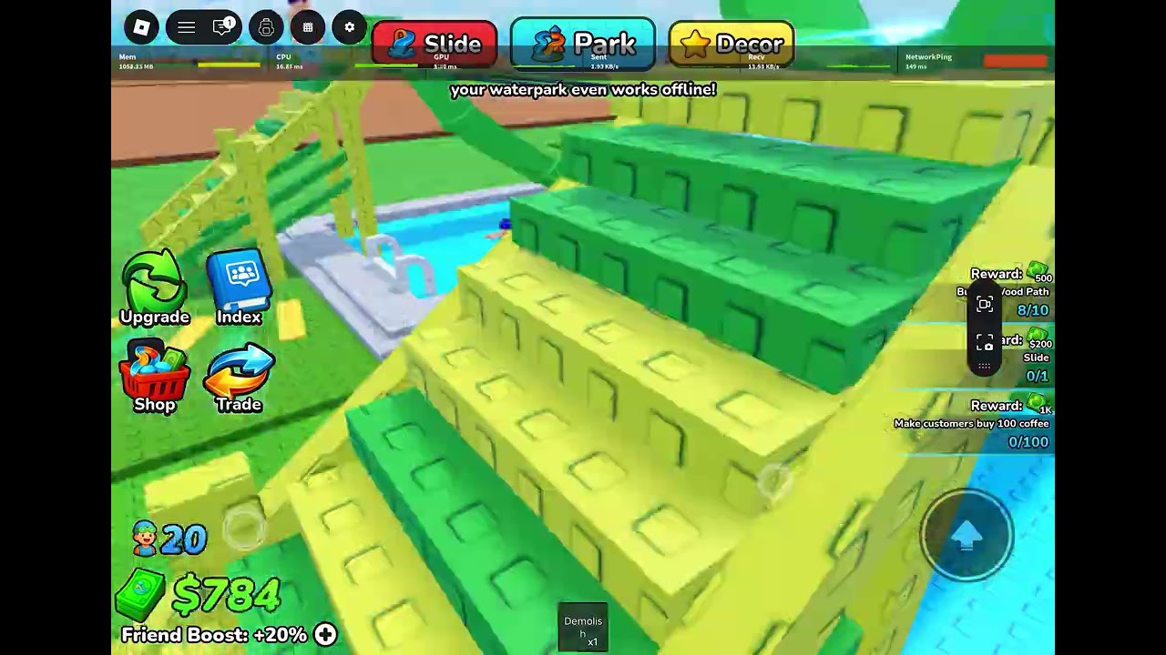 MY WATERPARK Roblox Game Played By Rayan And Hareem On 28 February 2026