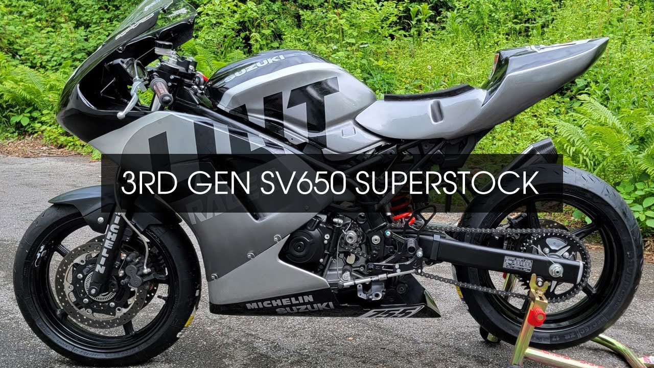 3rd Gen Suzuki SV650 Superstock Race Bike Walkaround Supersport Minitwin Track SV