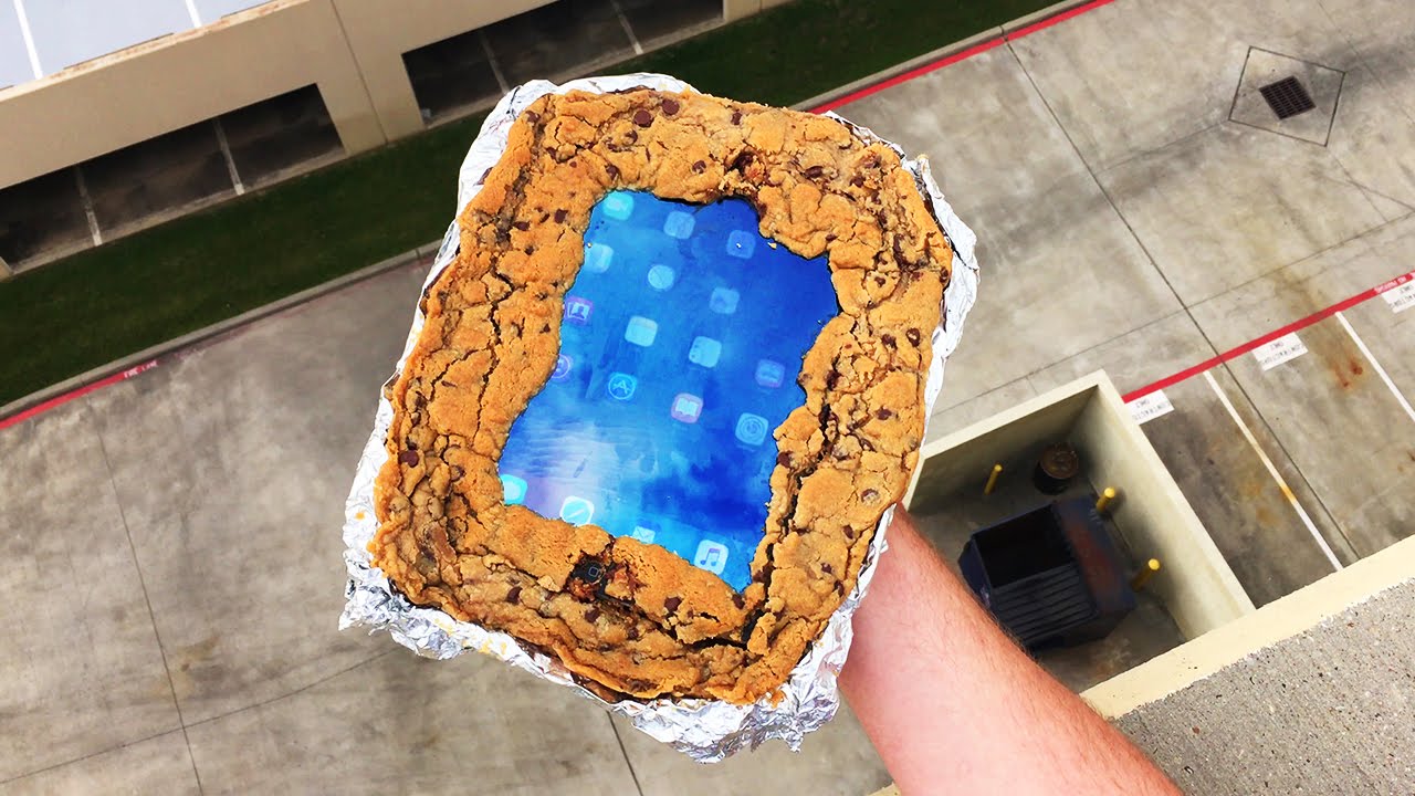 Can Chocolate Chip Cookie Case Save iPad Air from 100 FT Drop Test? - GizmoSlip