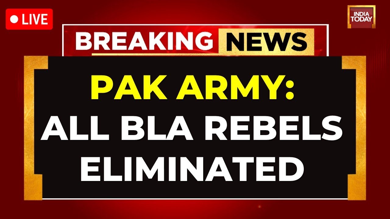 Pakistan Train Hijack LIVE Updates: Pakistan Army's First Reaction On Hijack | India Today Live