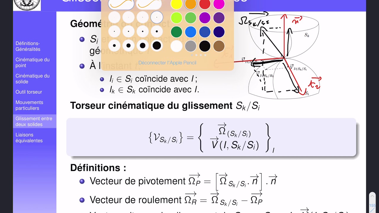 Cinématique 6 : glissement et roulement sans glissement