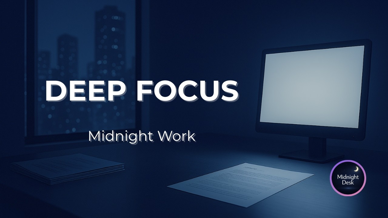 Deep Focus Music for Work | Flow State – Midnight Focus Ambient (1 Hour)[Vol.102]