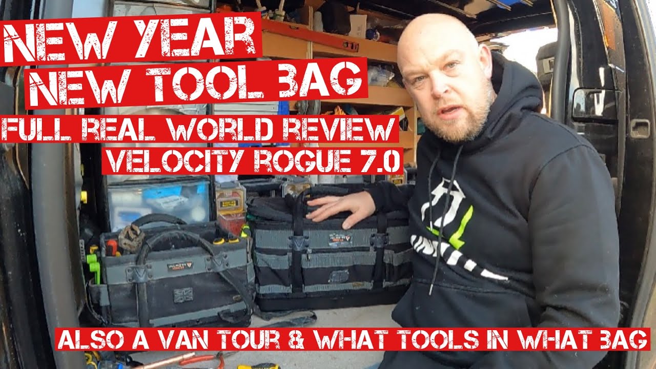 PLUMBERS TOOL BAG REVIEW & VAN TOUR -VELOCITY Rogue 7.0 PB Kit Bag & a brief Van Tour