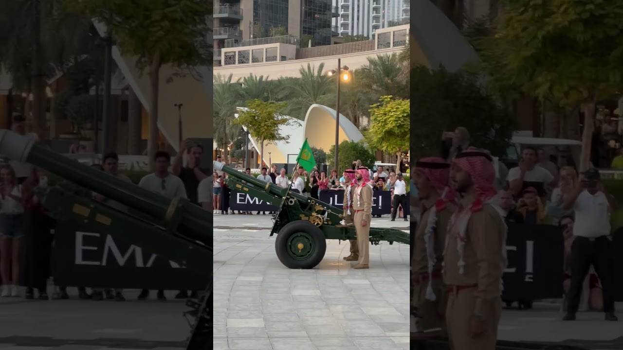 UAE Ramadan Cannon fire #ramadan #dubai #shorts #youtubeshorts