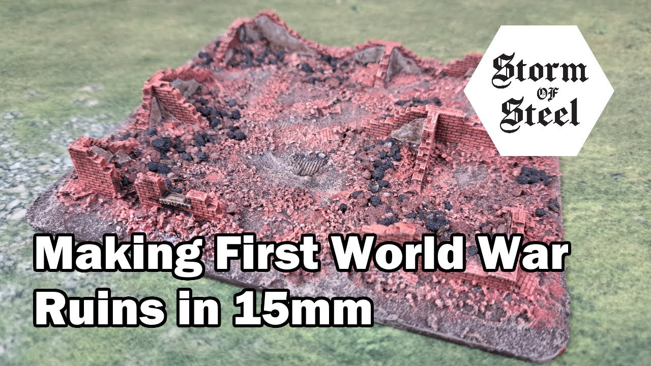 Making First World War Ruins in 15mm | Storm of Steel Wargaming