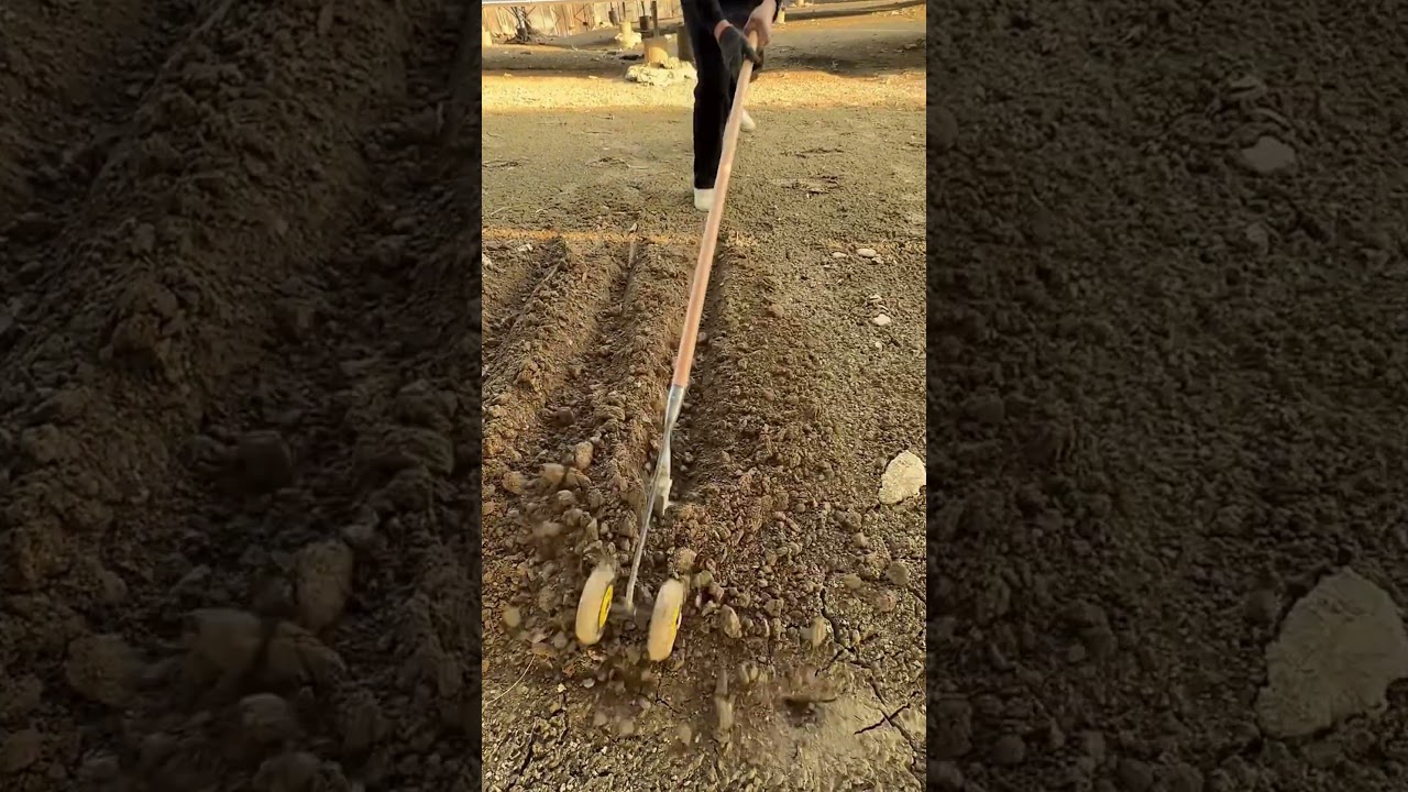 Homemade Farm Wheel Furrower  - Good tools, good machinery, make work easier