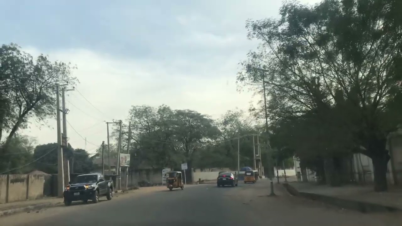 Driving through GRA in Kano, Nigeria