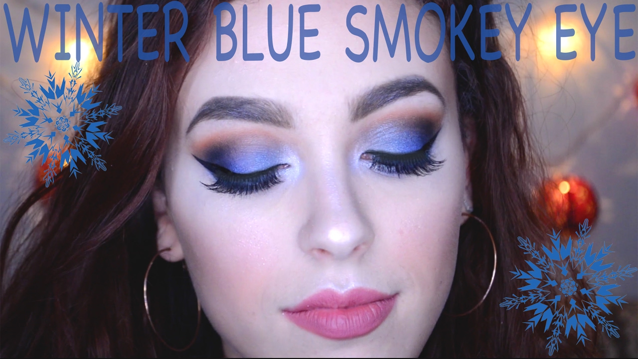 Winter Blue Smokey Eye
