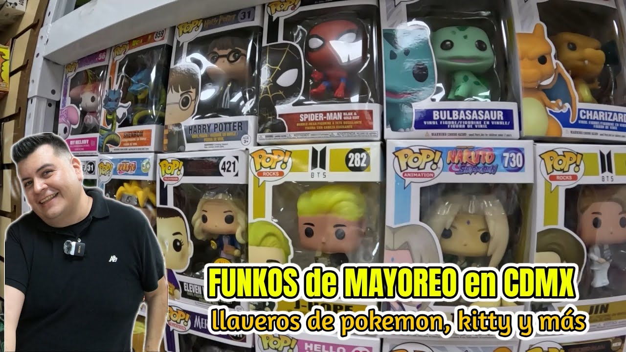 FUNKOS de MAYOREO en el centro de la CDMX 👧🏽🐍 llaveros de pokemon, kitty, disney y muchos más