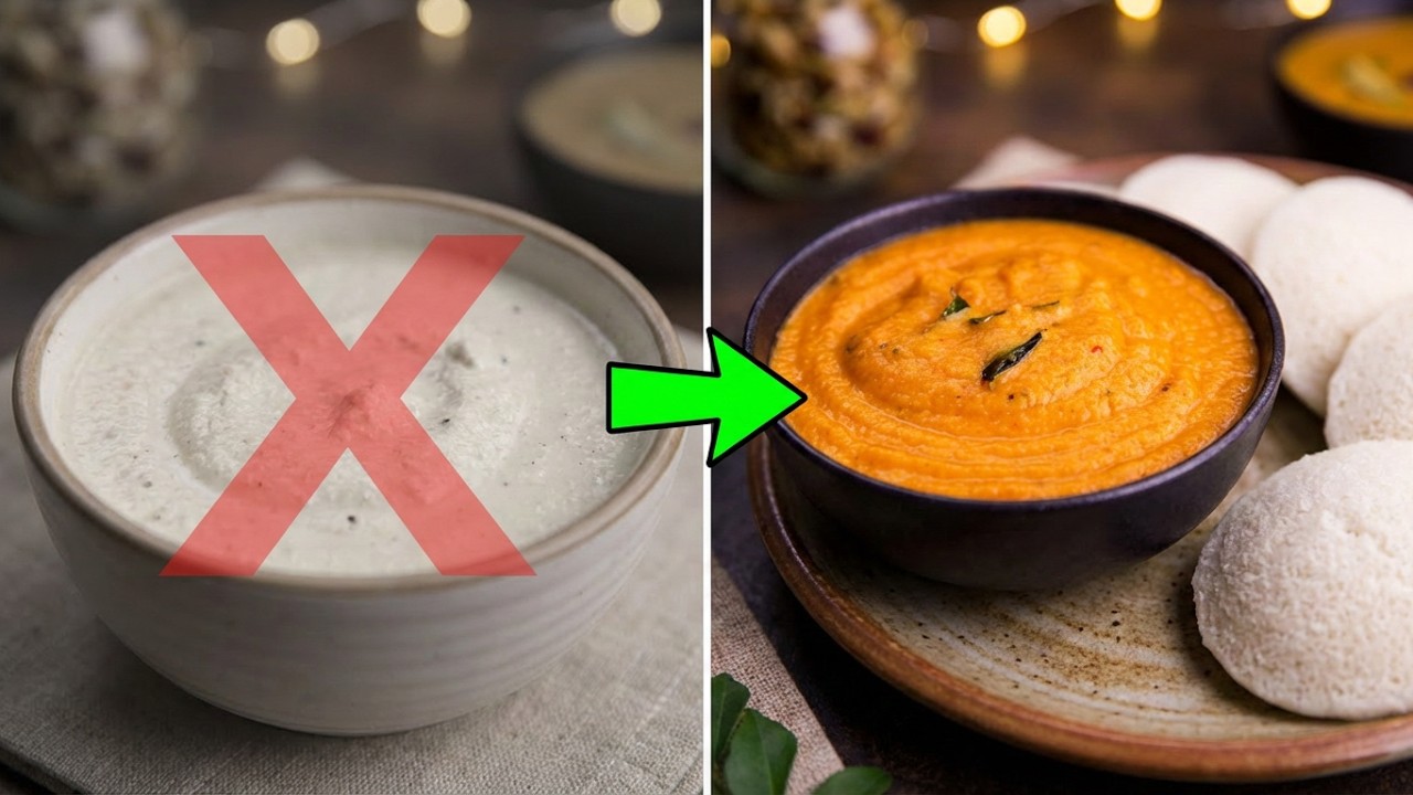 STOP Buying Chutney! 🛑 Make The Best SPICY Kara Chutney in 8 Minutes! (Dosa/Idli/Vada)